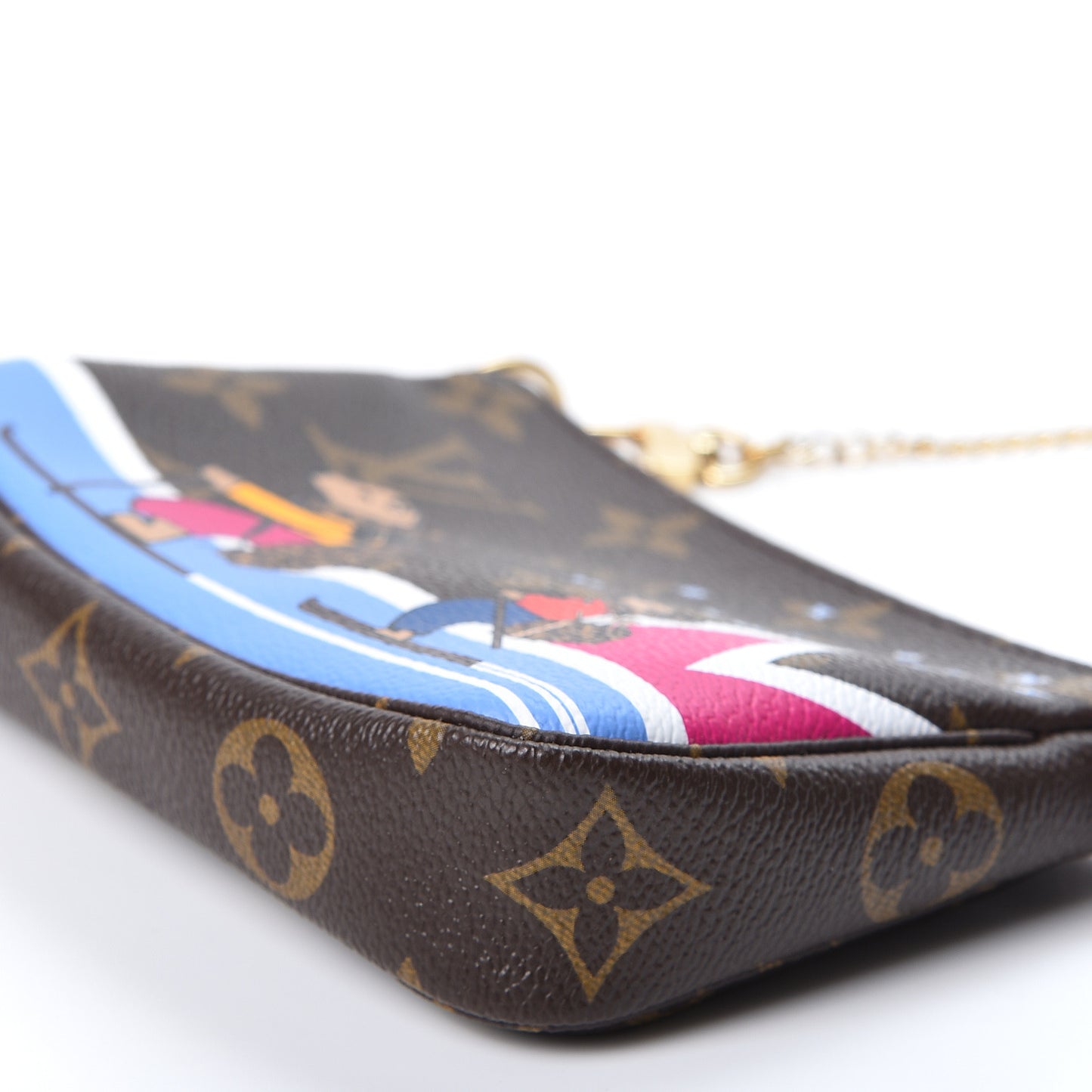 Monogram 2018 Christmas Animation Mini Bears Pochette Accessories