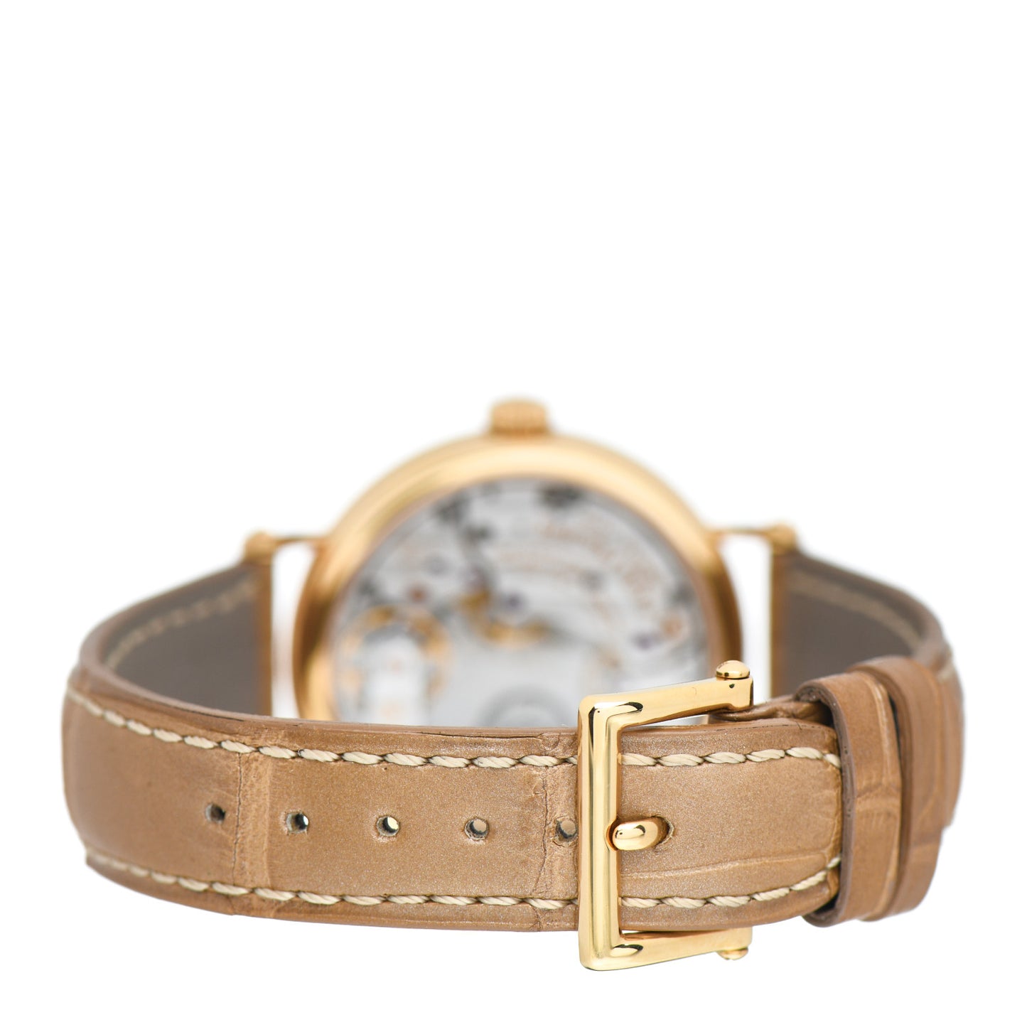 18K Rose Gold Alligator 34.6mm Calatrava Automatic Watch 7200R-001