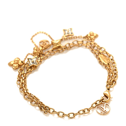 Louis Vuitton Metal Crystal Blooming Bracelet Gold 3 of 5