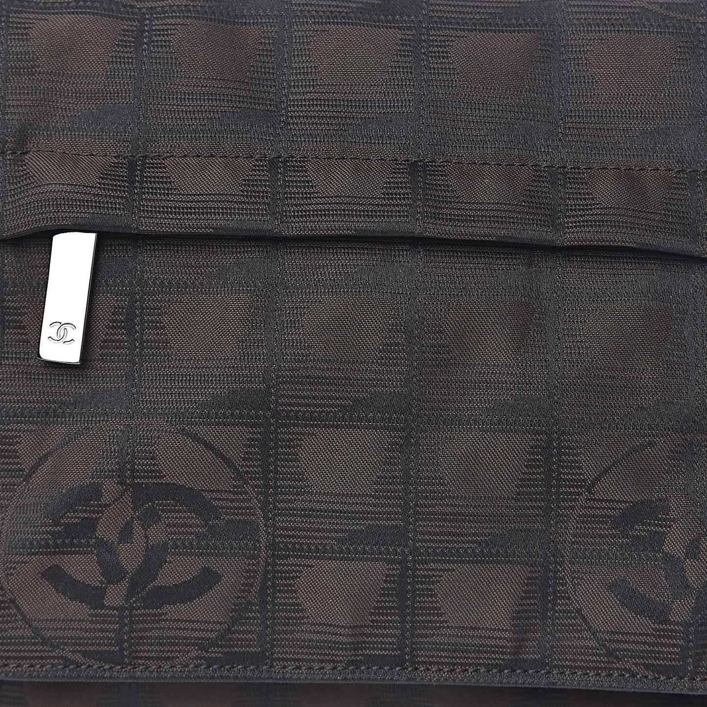 Nylon Travel Belt Bag Brown Black