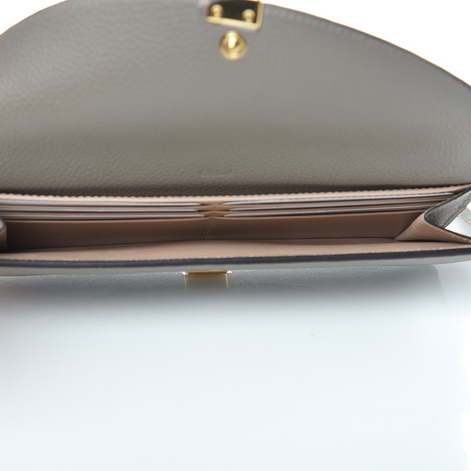 Chloe Calfskin Georgia Flap Wallet Motty Grey 5 of 7