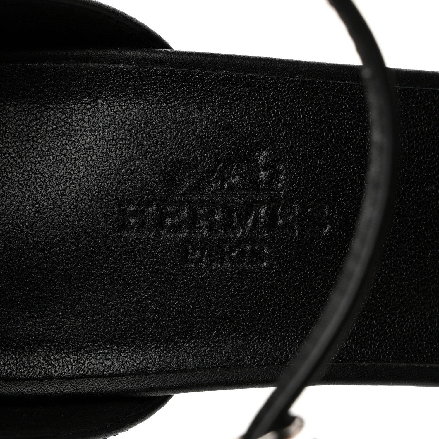 Hermes Calfskin Encens 50 Sandals 38 Black 8 of 8