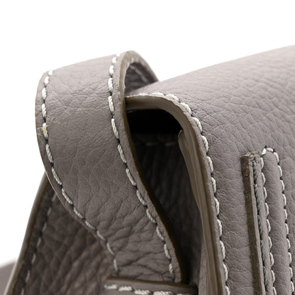 Chloe Calfskin Mini Marcie Round Crossbody Bag Cashmere Grey 12 of 13
