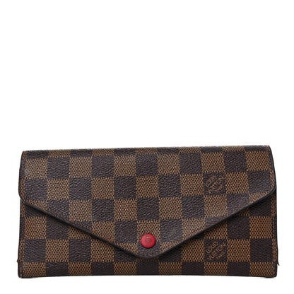 Louis Vuitton Damier Ebene Josephine Wallet Red 2 of 17