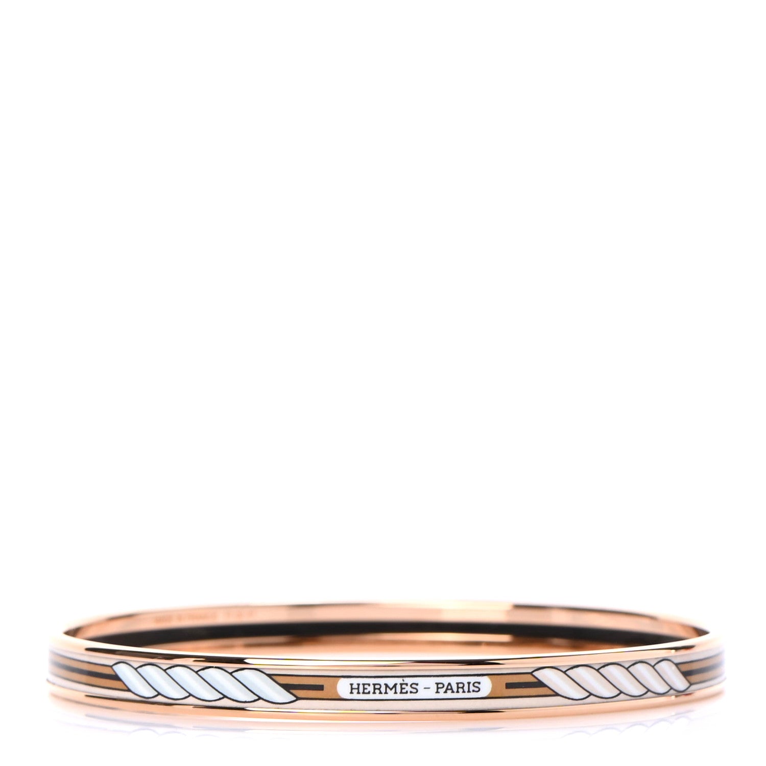 Hermes Enamel Printed Extra Narrow Bracelet 65 1 of 5