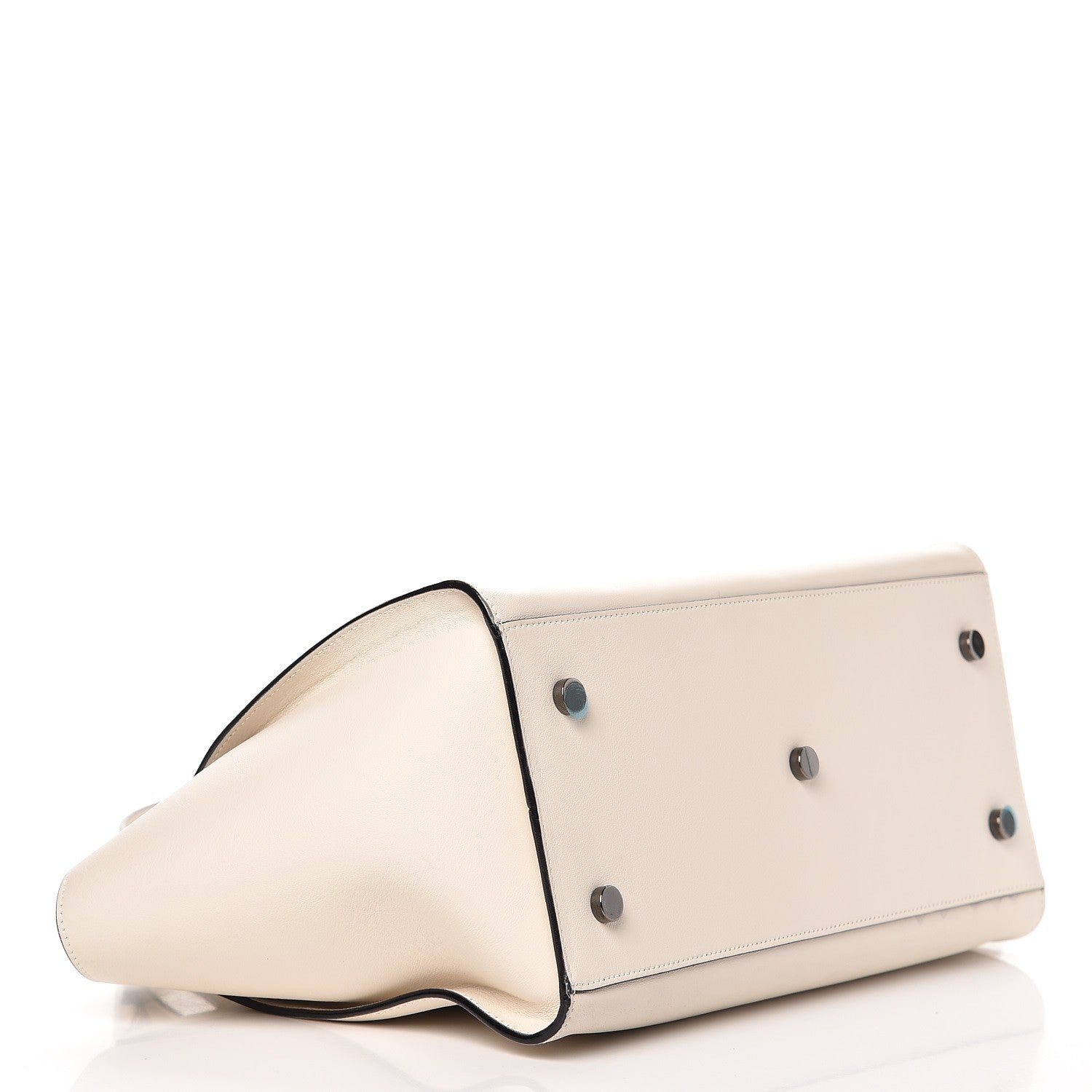Saint Laurent Calfskin Small Monogram Downtown Cabas Porcellana 4 of 11