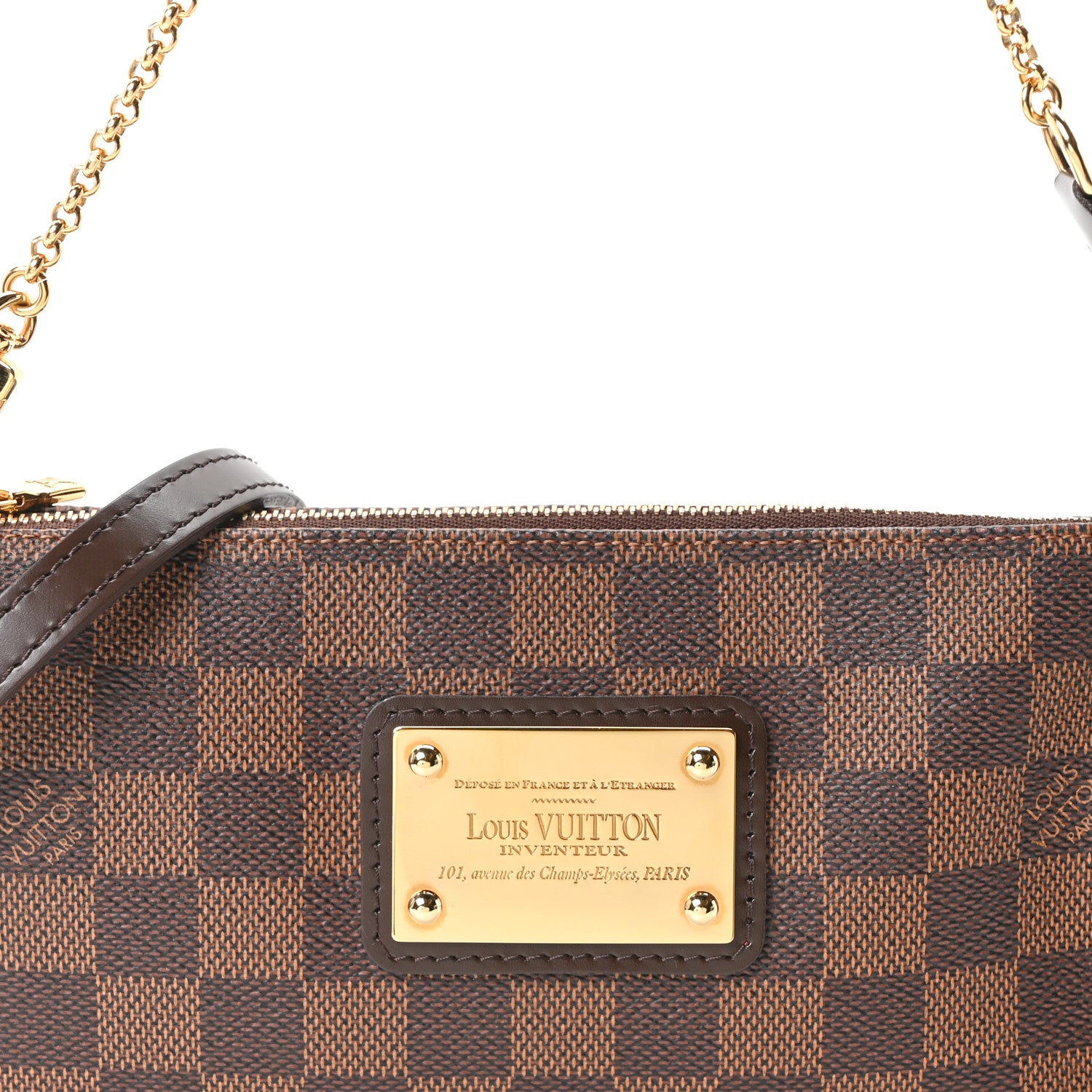 Louis Vuitton Damier Ebene Eva Clutch 7 of 9