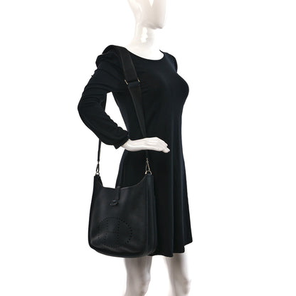 Hermes Taurillon Clemence Evelyne III PM Black 2 of 8