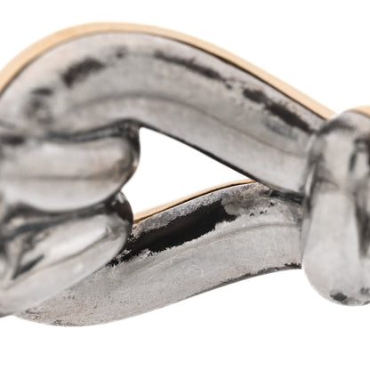 David Yurman Sterling Silver 18K Yellow Gold Thoroughbred Loop Ring 56 7.75 5 of 5