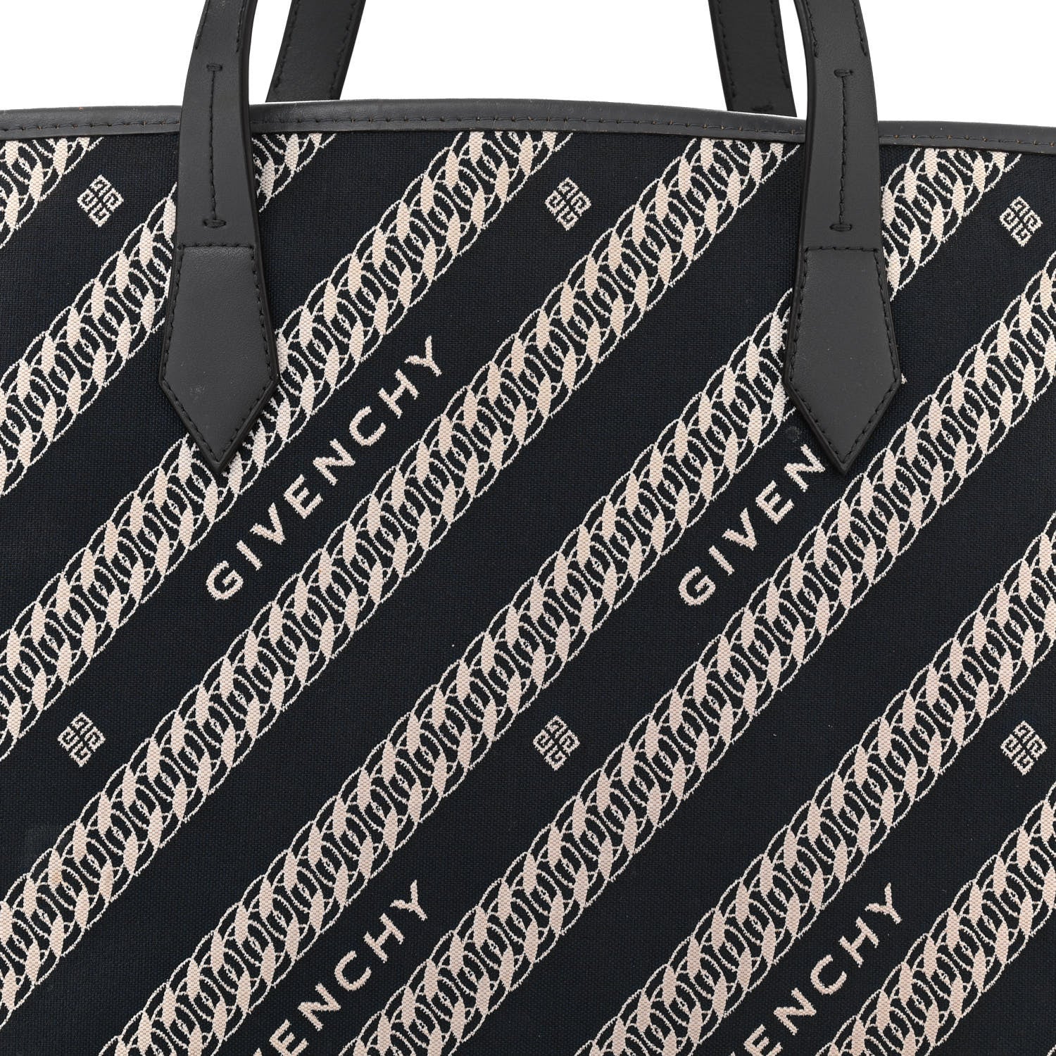 Givenchy Canvas Jacquard Medium Bond Tote Oil Blue 9 of 18