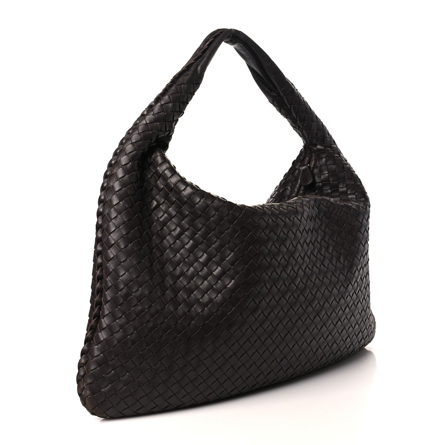Bottega Veneta Nappa Intrecciato Large Veneta Hobo Ebano 4 of 10