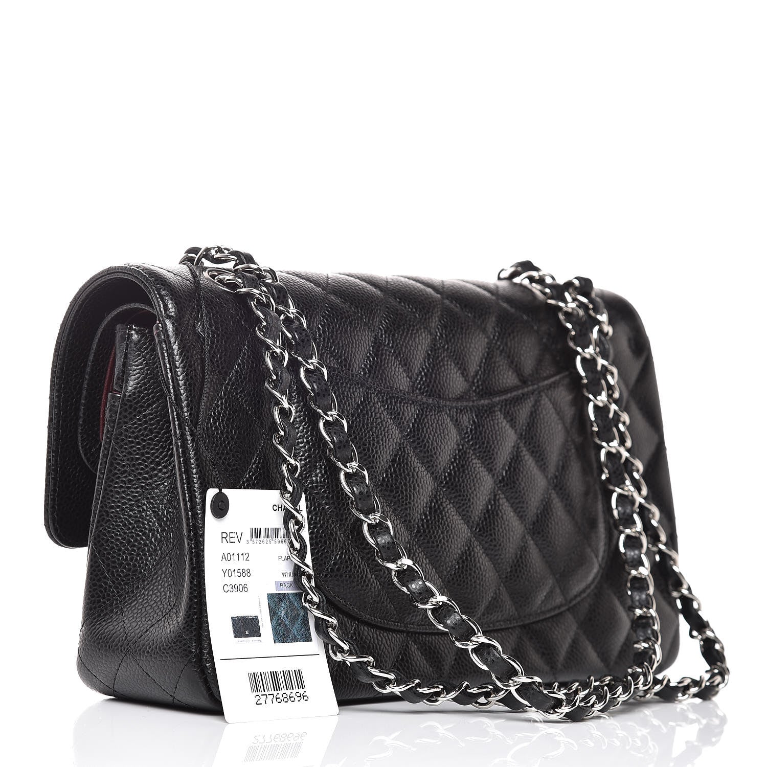 Chanel Caviar Quilted Medium Double Flap Black 3 of 8