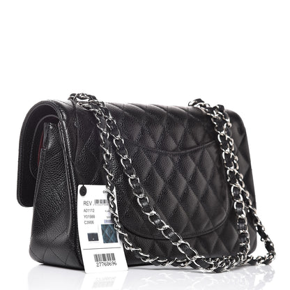 Chanel Caviar Quilted Medium Double Flap Black 3 of 8