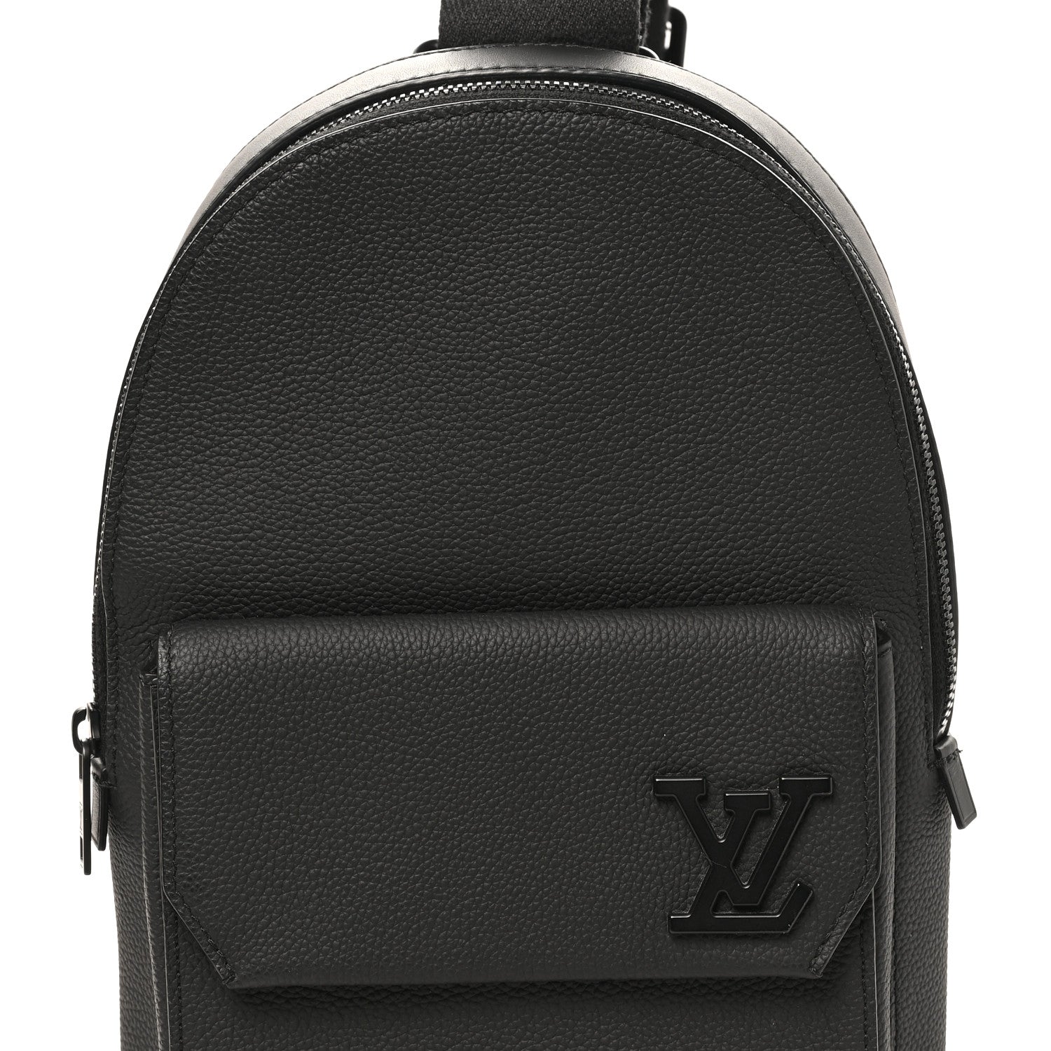 Louis Vuitton Grained Cowhide Aerogram Pilot Slingbag Black 6 of 8