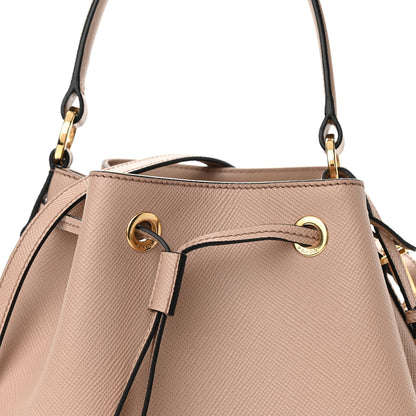 Prada Saffiano Cuir Bucket Bag Cipria 7 of 9