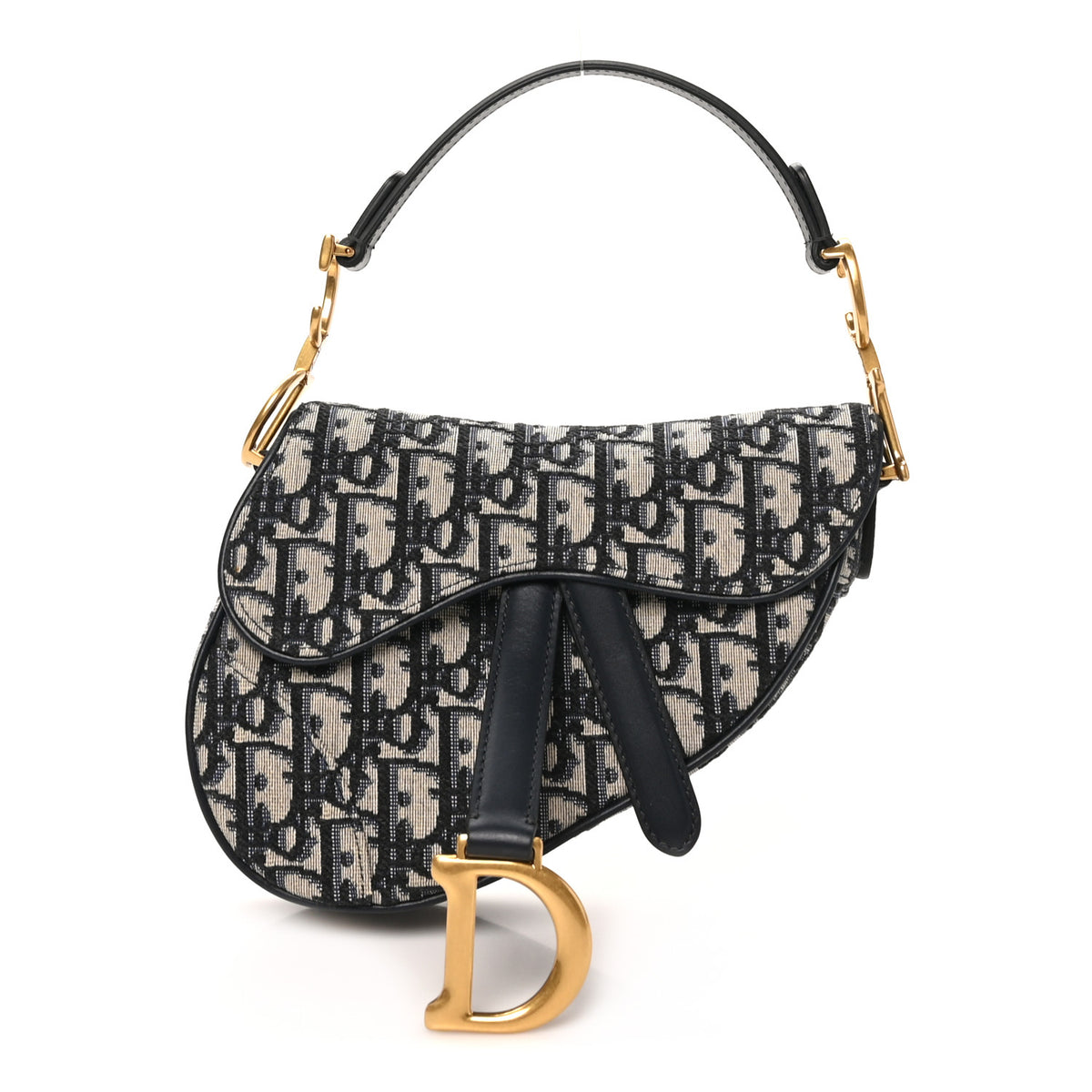 Oblique Mini Saddle Bag Blue