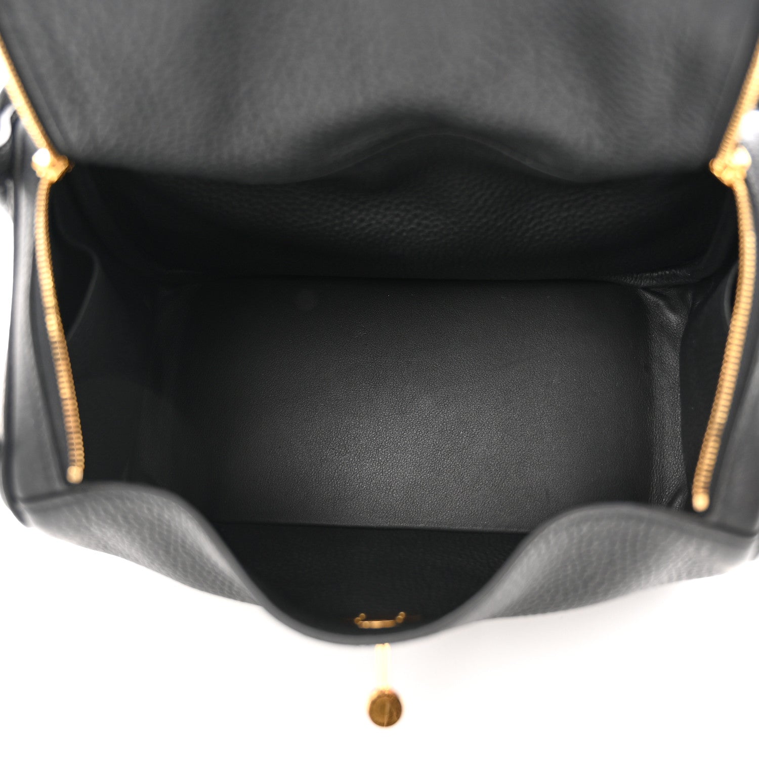 Hermes Taurillon Clemence Lindy 26 Black 5 of 11