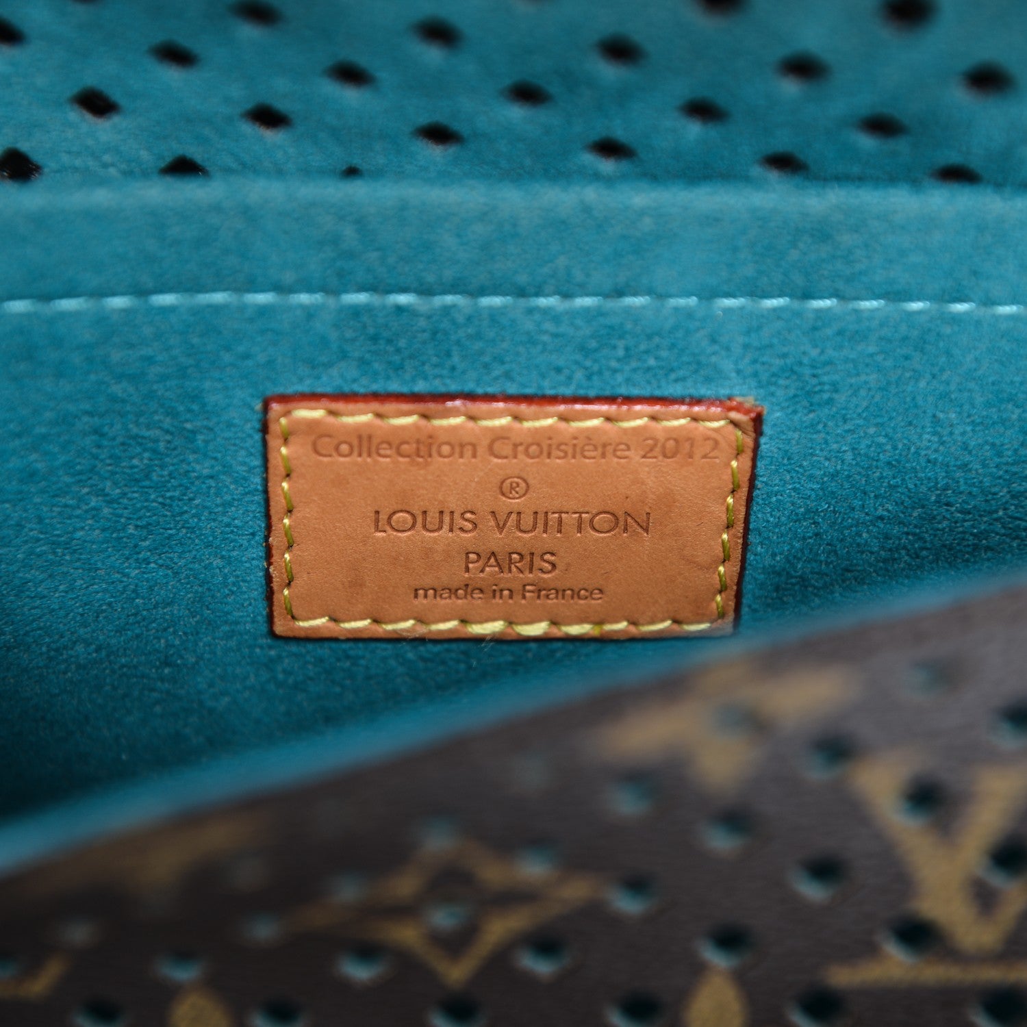 Louis Vuitton Monogram SC Flore Saumur Teal 7 of 12