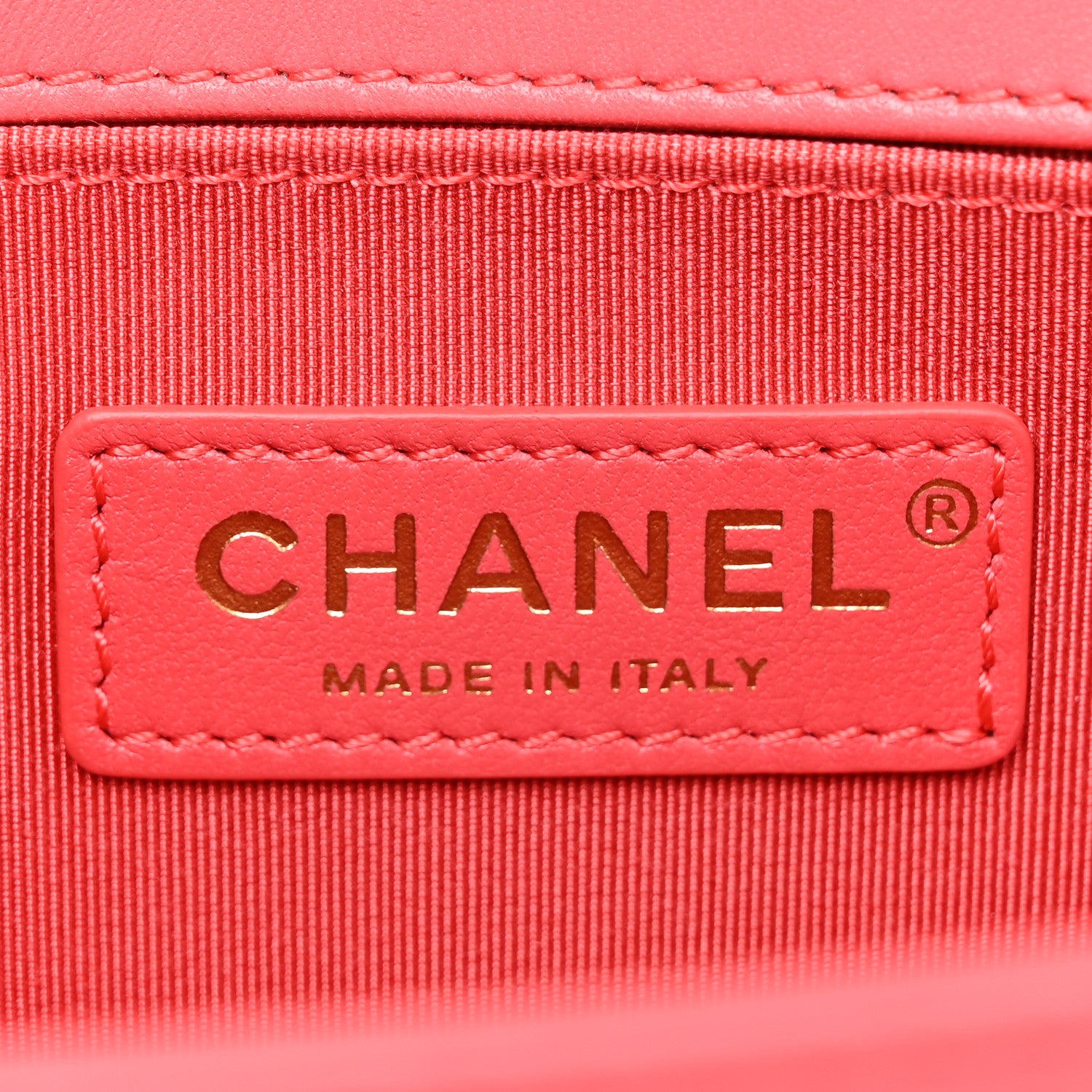 Chanel Tweed Lambskin Quilted Small Braided Jacket Boy Flap Coral 6 of 14
