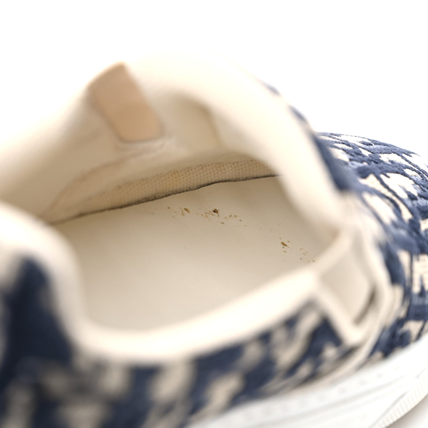 Canvas Oblique Embroidered Womens Solar Slip On Sneakers 38 Deep Blue
