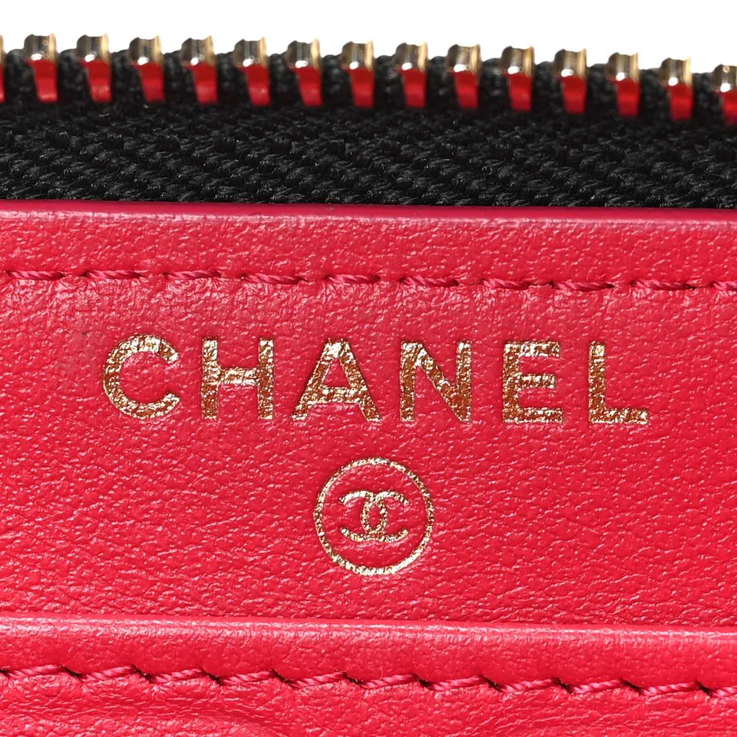 Chanel Shiny Aged Calfskin Quilted CC Wallet Black 5 of 7