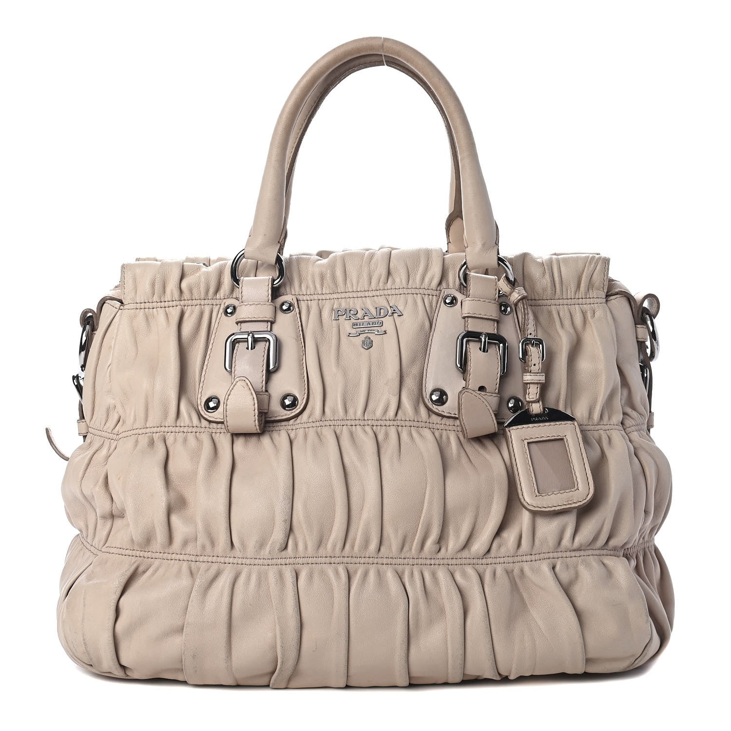Prada Nappa Gaufre Tote Cera 1 of 5