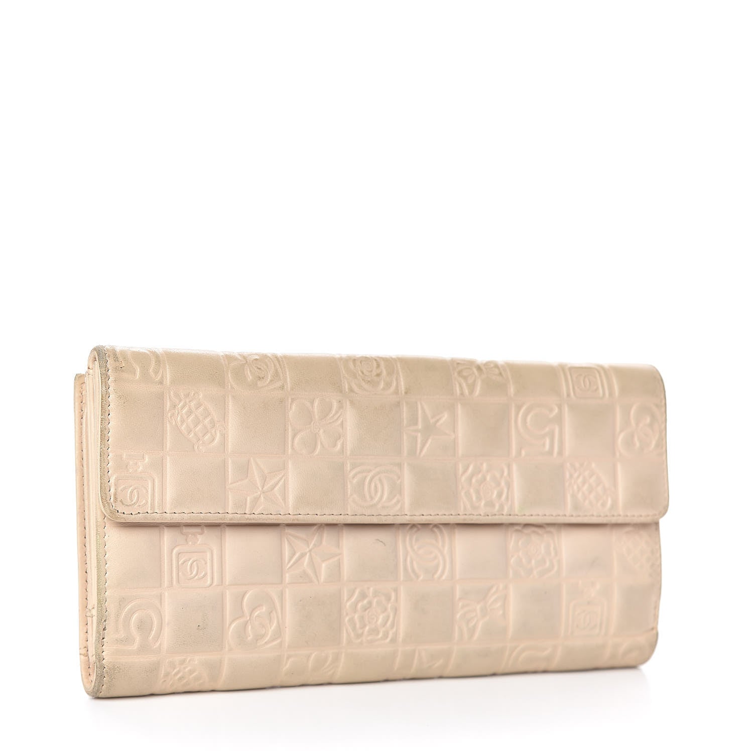 Chanel Lambskin Precious Symbols Wallet Beige 3 of 19