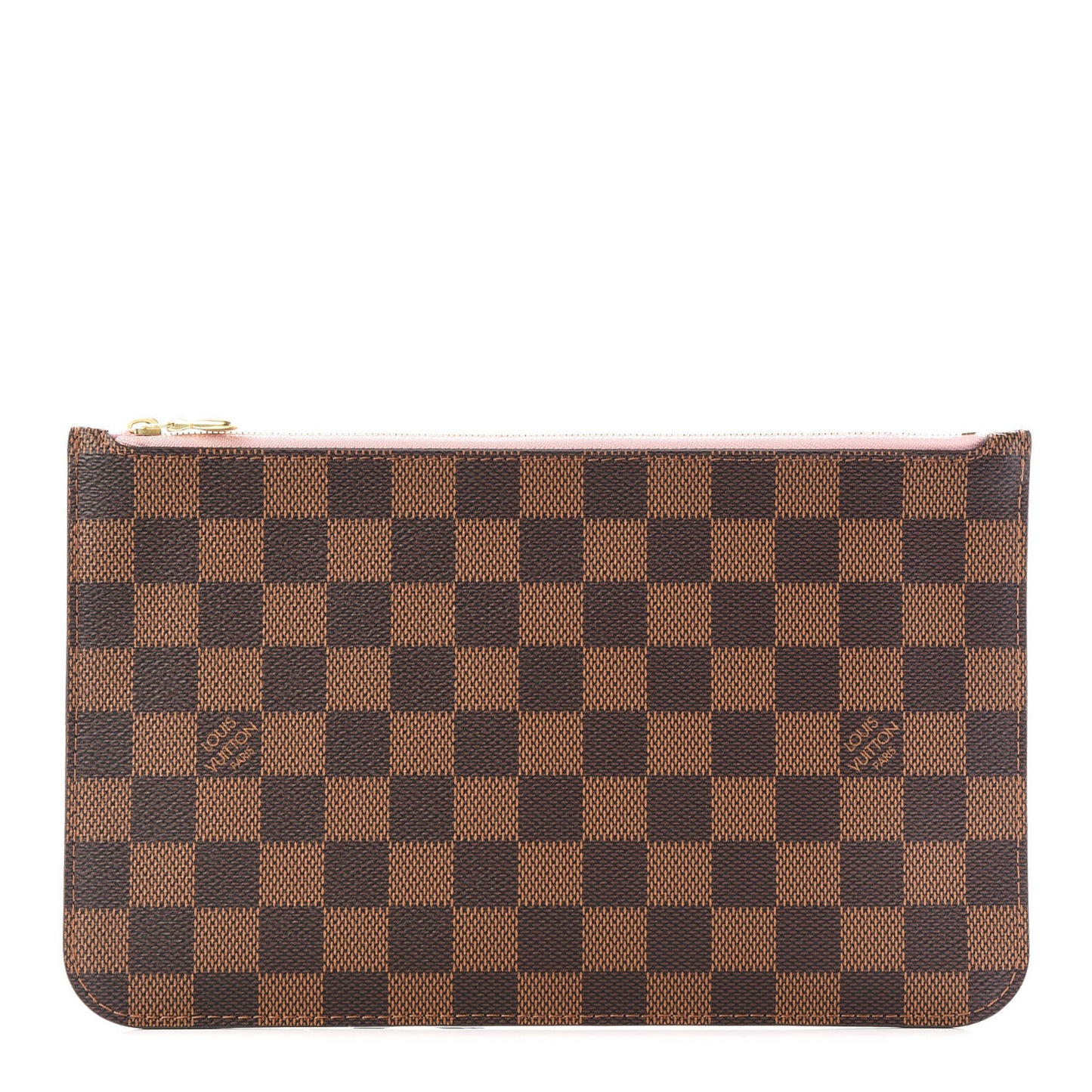 Damier Ebene Neverfull MM GM Pochette Rose Ballerine