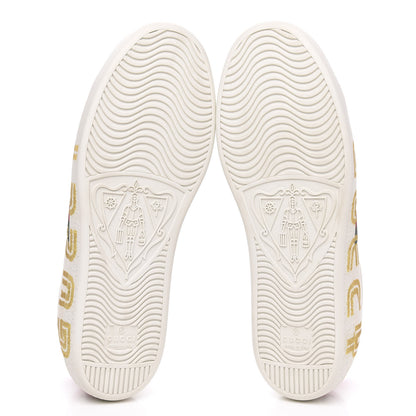 Gucci X SEGA Calfskin Ayers Web Guccy Womens Ace Sneakers 39 White 5 of 10