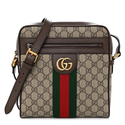 Gucci GG Supreme Monogram Web Small Ophidia Messenger Bag Brown 1 of 11