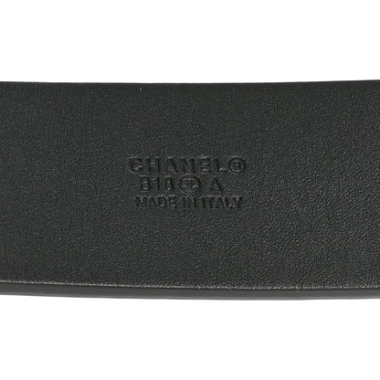 Chanel Glazed Calfskin CC Belt 90 36 Black 3 of 9
