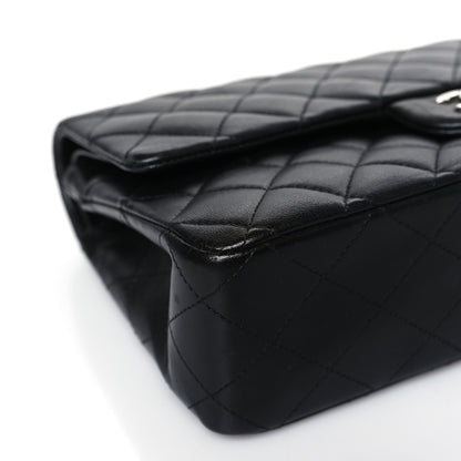 Chanel Lambskin Quilted Medium Double Flap Black 8 of 9