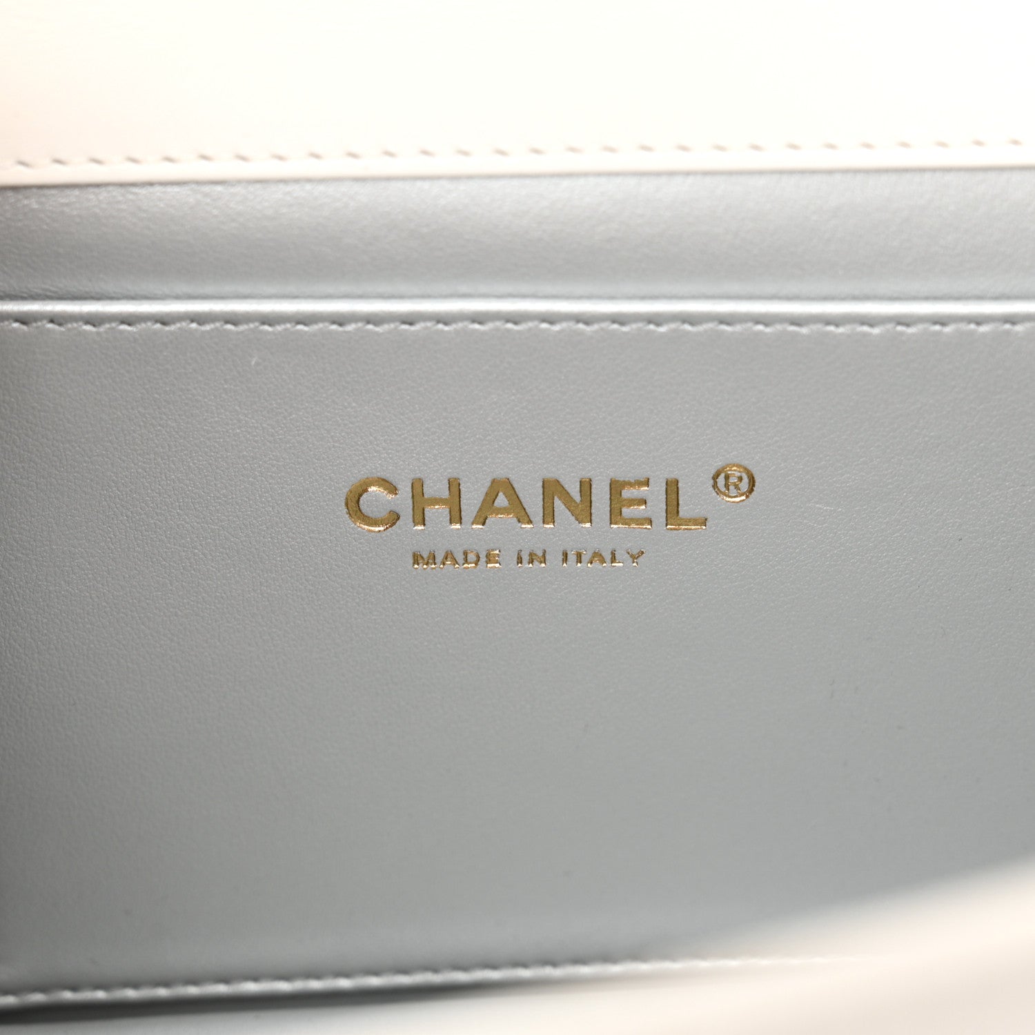 Chanel Shiny Calfskin Quilted Small Chain Top Handle Flap White 6 of 11