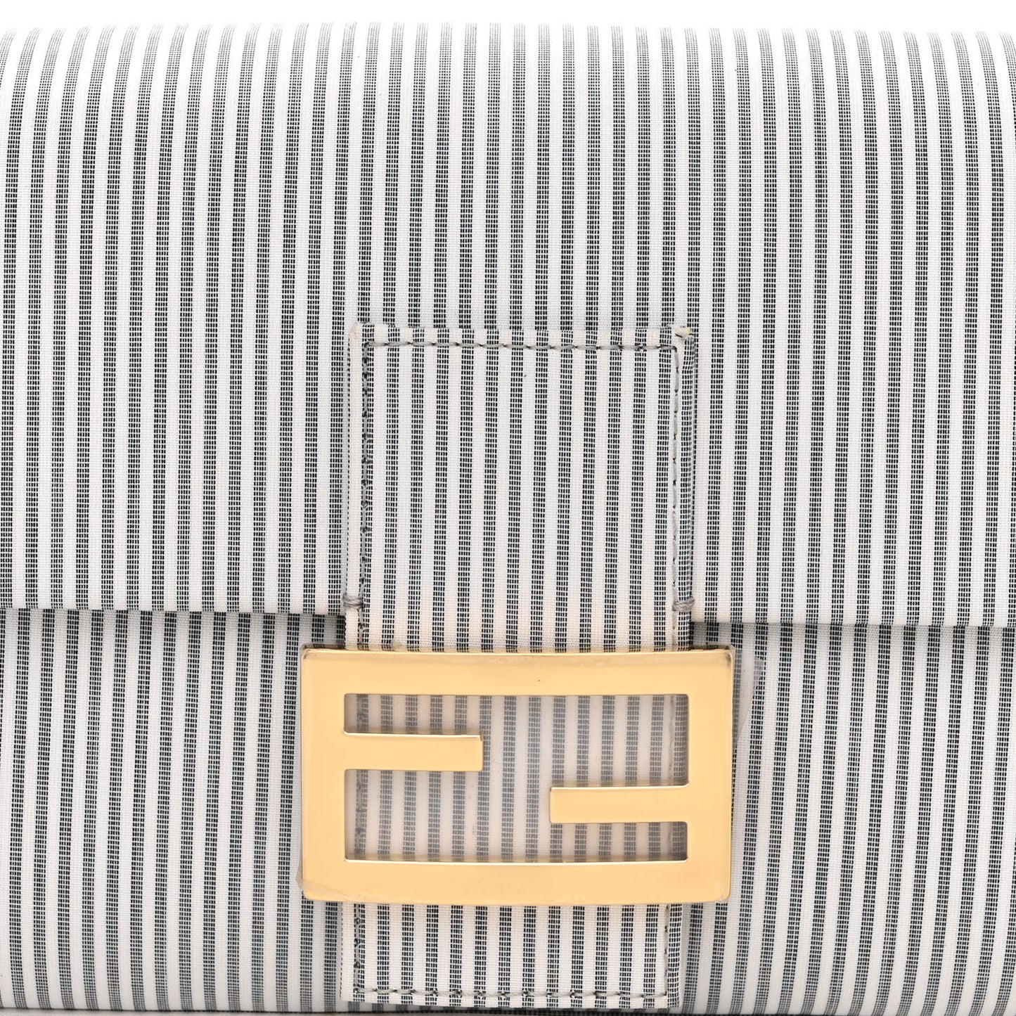 Cotton Cuoio Bretagna Striped Baguette Grigio White Black