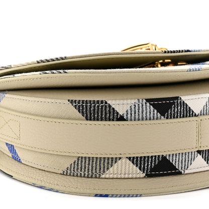 Burberry Jacquard Check Small Rocking Horse Crossbody Lichen 8 of 9