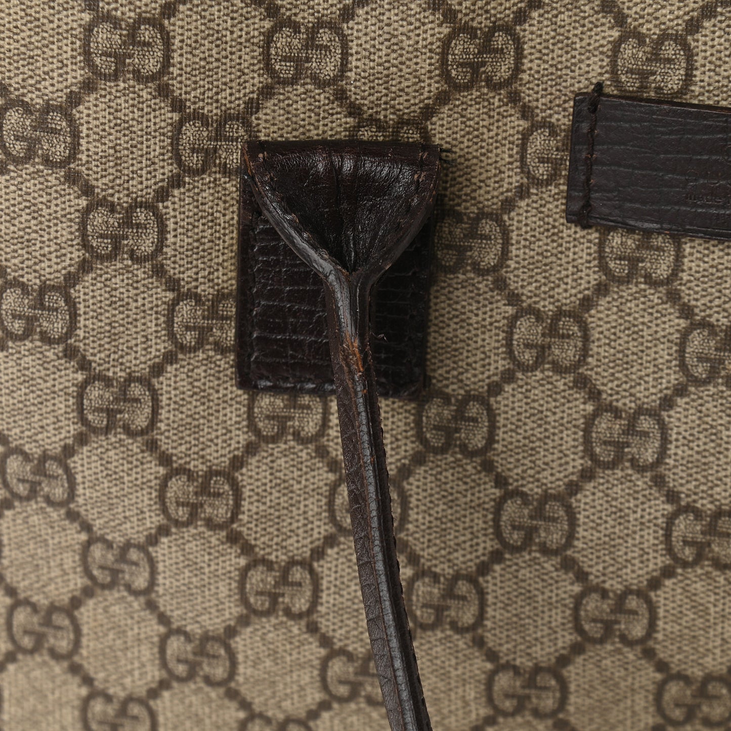 GG Plus Monogram Small Vertical Tote Dark Brown