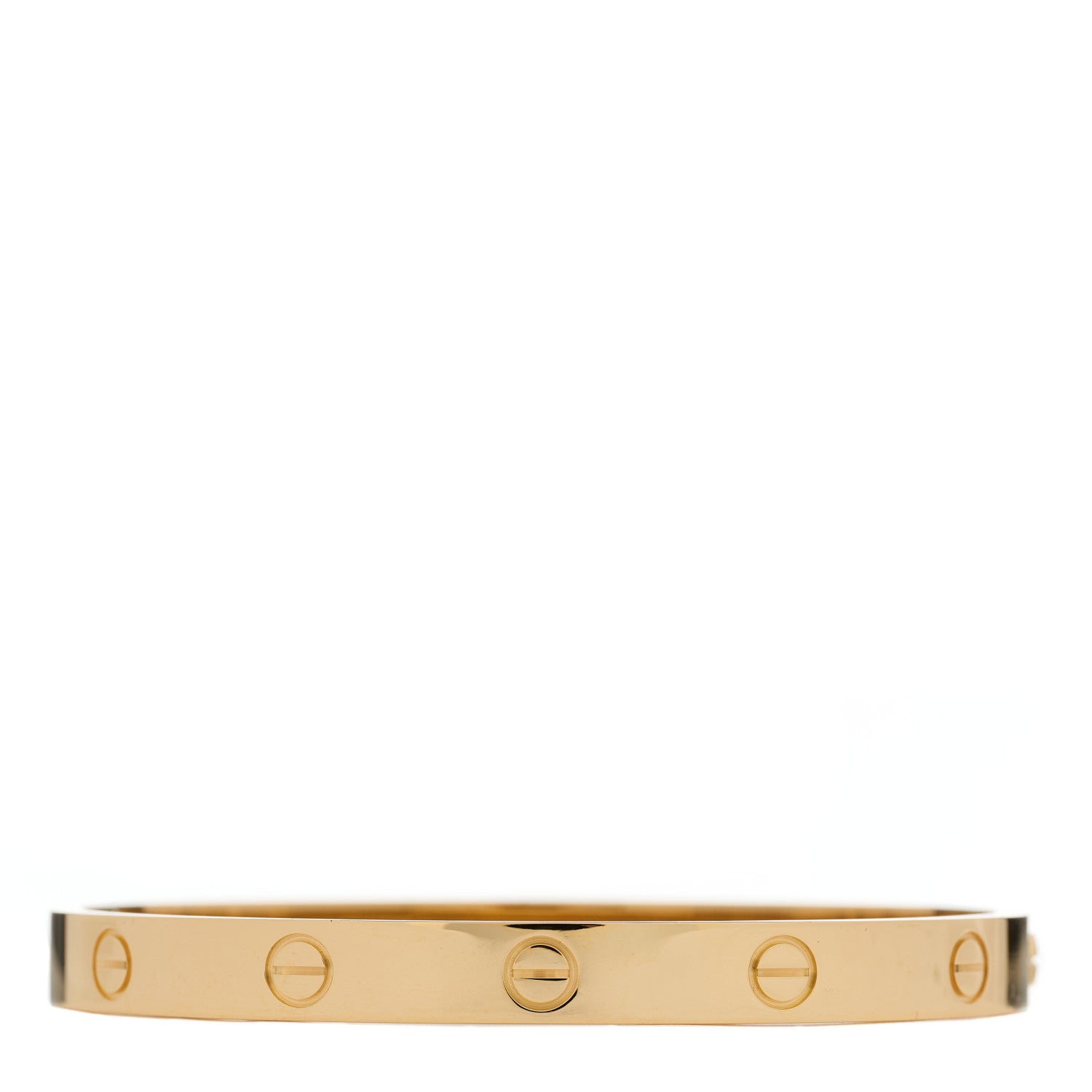 Cartier 18K Yellow Gold LOVE Single Screw Bracelet 17 1 of 7