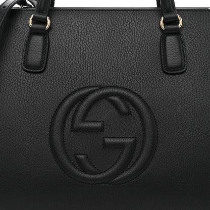 Gucci Dollar Calfskin Large Soho Top Handle Satchel Black 9 of 14