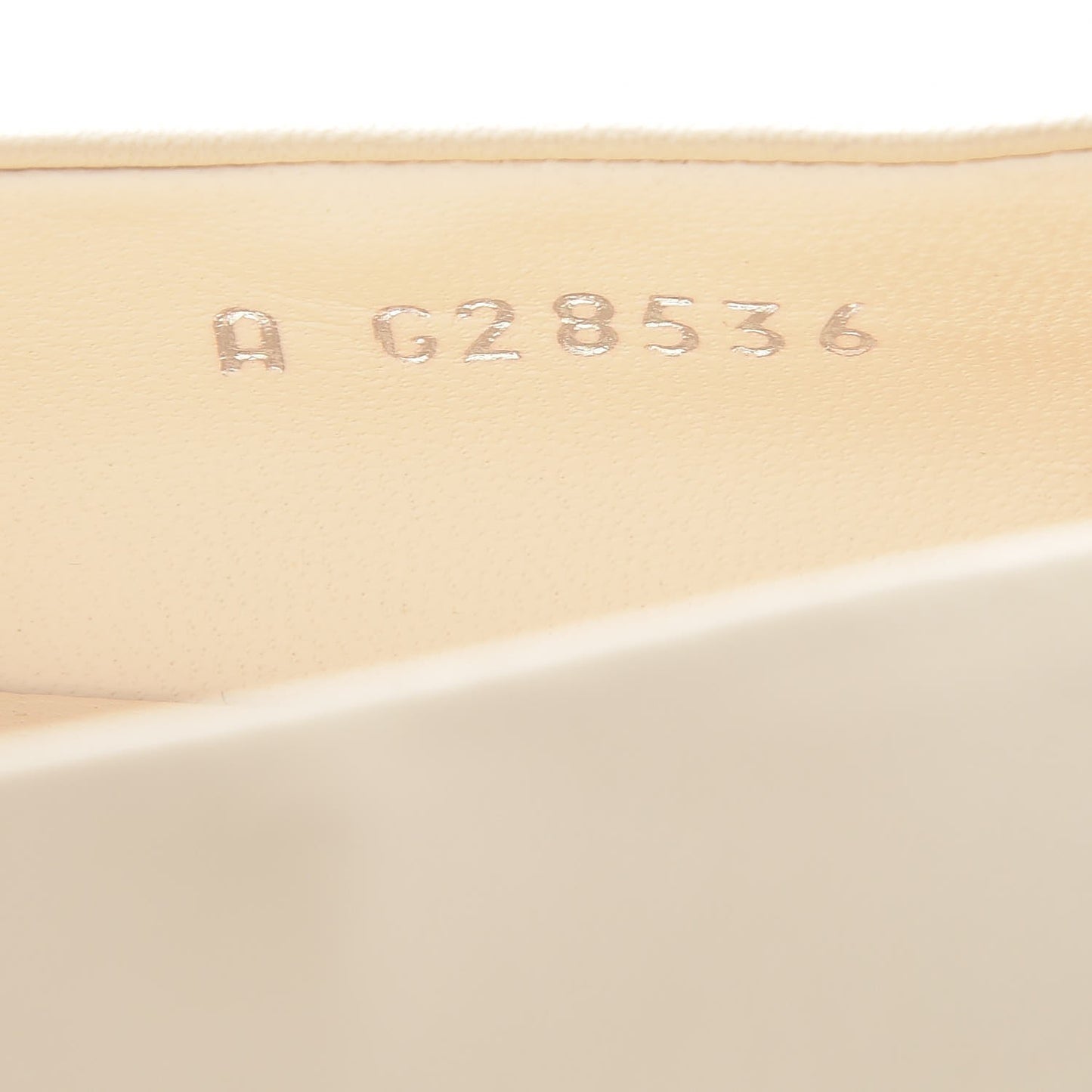 Lambskin Metallic Cap Toe Crystal CC Ballet Flats 38 Light Beige