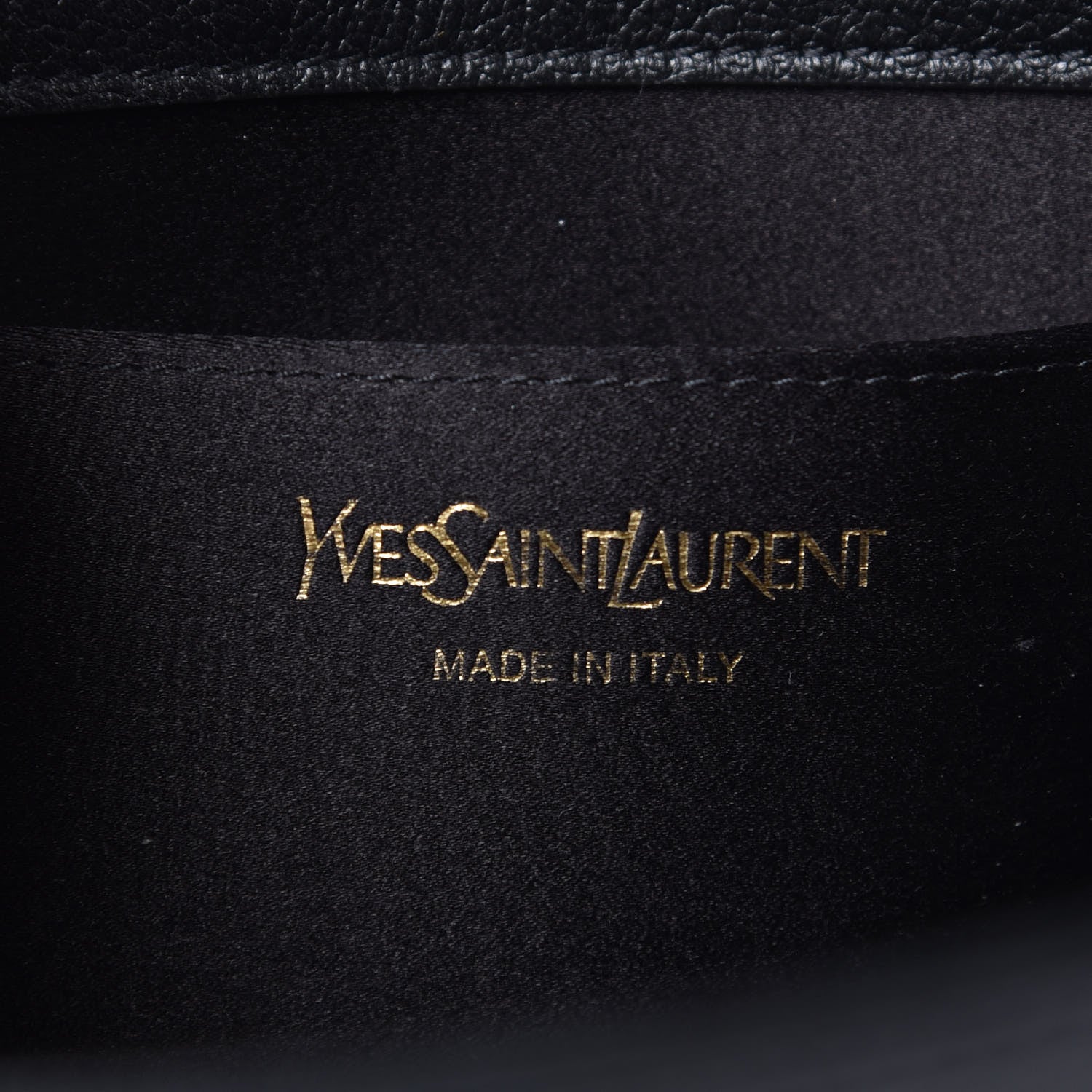 Saint Laurent Calfskin Monogram Large Belle De Jour Clutch Black 6 of 10