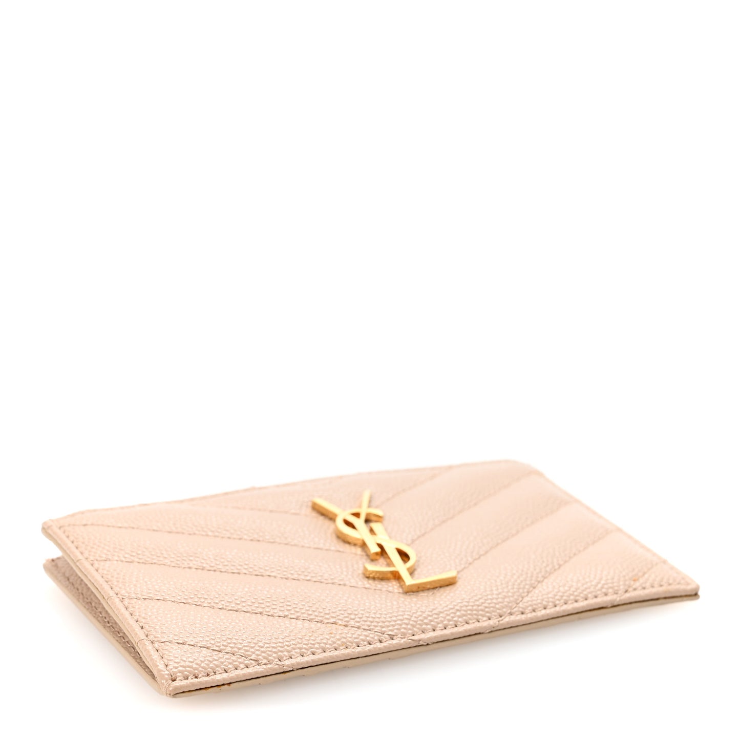 Monogram Grain de Poudre 5 Fragments Zip Pouch Card Holder Dark Beige