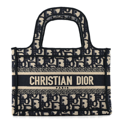 Christian Dior Oblique Mini Book Tote Blue Multicolor 1 of 10