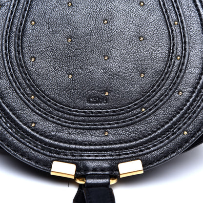 Chloe Calfskin Studded Mini Marcie Crossbody Bag Black 10 of 10