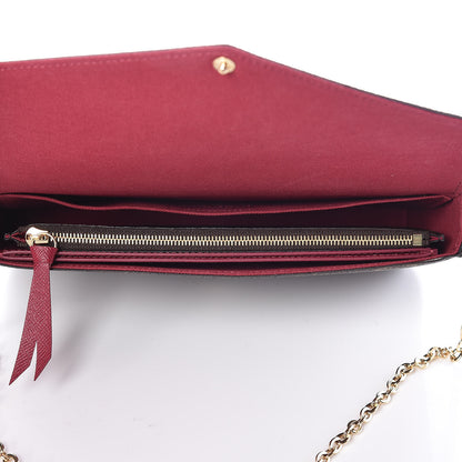 Louis Vuitton Monogram Pochette Felicie Chain Wallet Fuchsia 7 of 15