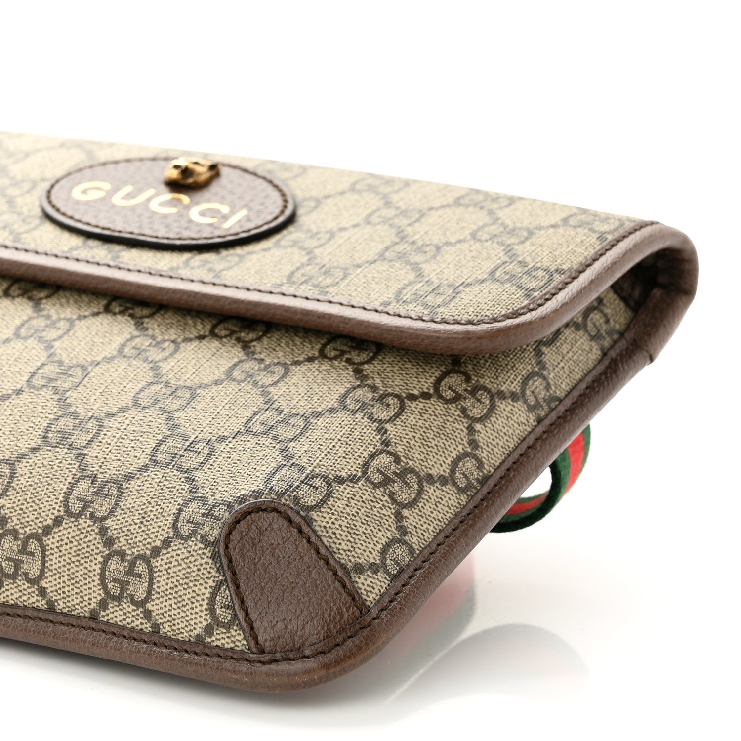 Gucci GG Supreme Monogram Neo Vintage Web Belt Bag Brown 10 of 10