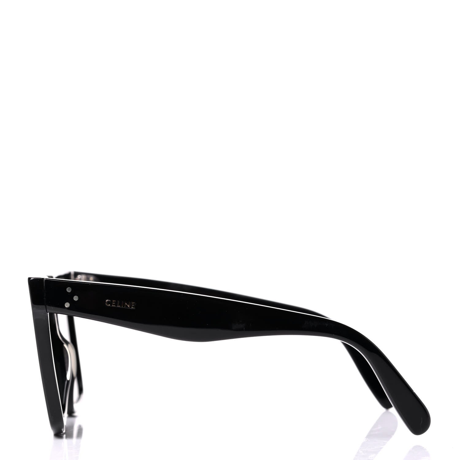 Celine Acetate Polarized Oversized Sunglasses CL4055IN Black 3 of 5