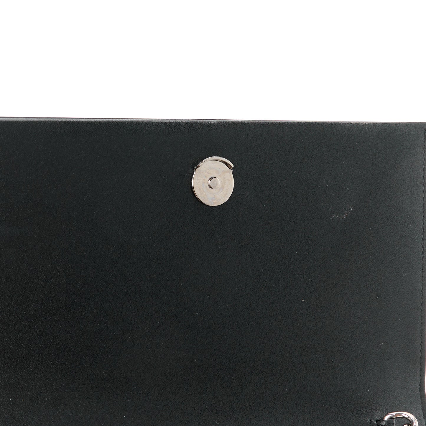 Smooth Calfskin Classic Monogram Kate Tassel Chain Wallet Black