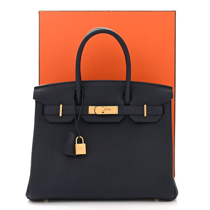 Hermes Togo Birkin 30 Bleu Nuit 11 of 11