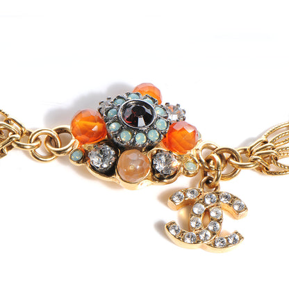 Chanel Jeweled CC Chain Bracelet Gold 4 of 5