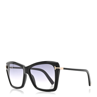 Tom Ford Leah Cat Eye Sunglasses TF849 Black 1 of 7